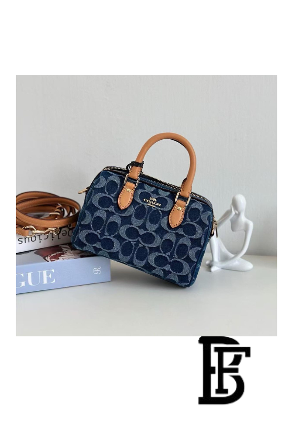 Coach Navy Women Handbag  Cy742 – Elegant Everyday Handbag image 3