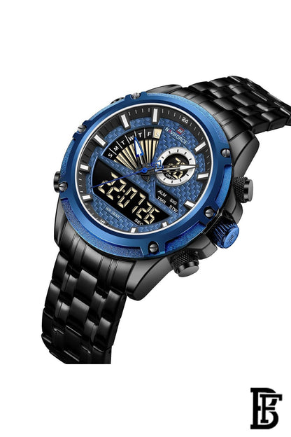 NAVIFORCE NF9205   BBE MEN'S Stainless Steel Analog Wrist Watch image 2