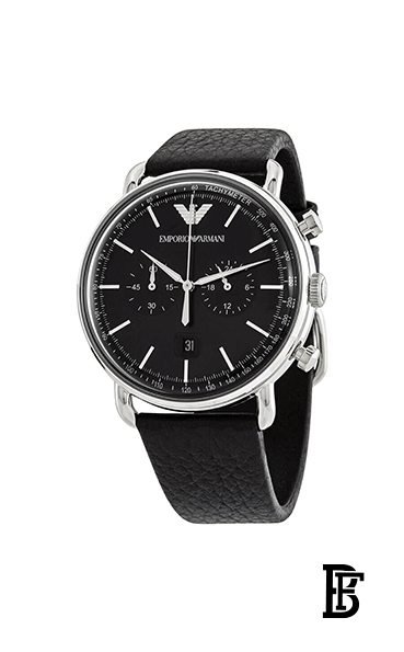 EMPORIO ARMANI Men's Aviator Water Resistant Chronograph Watch AR11143 image 2