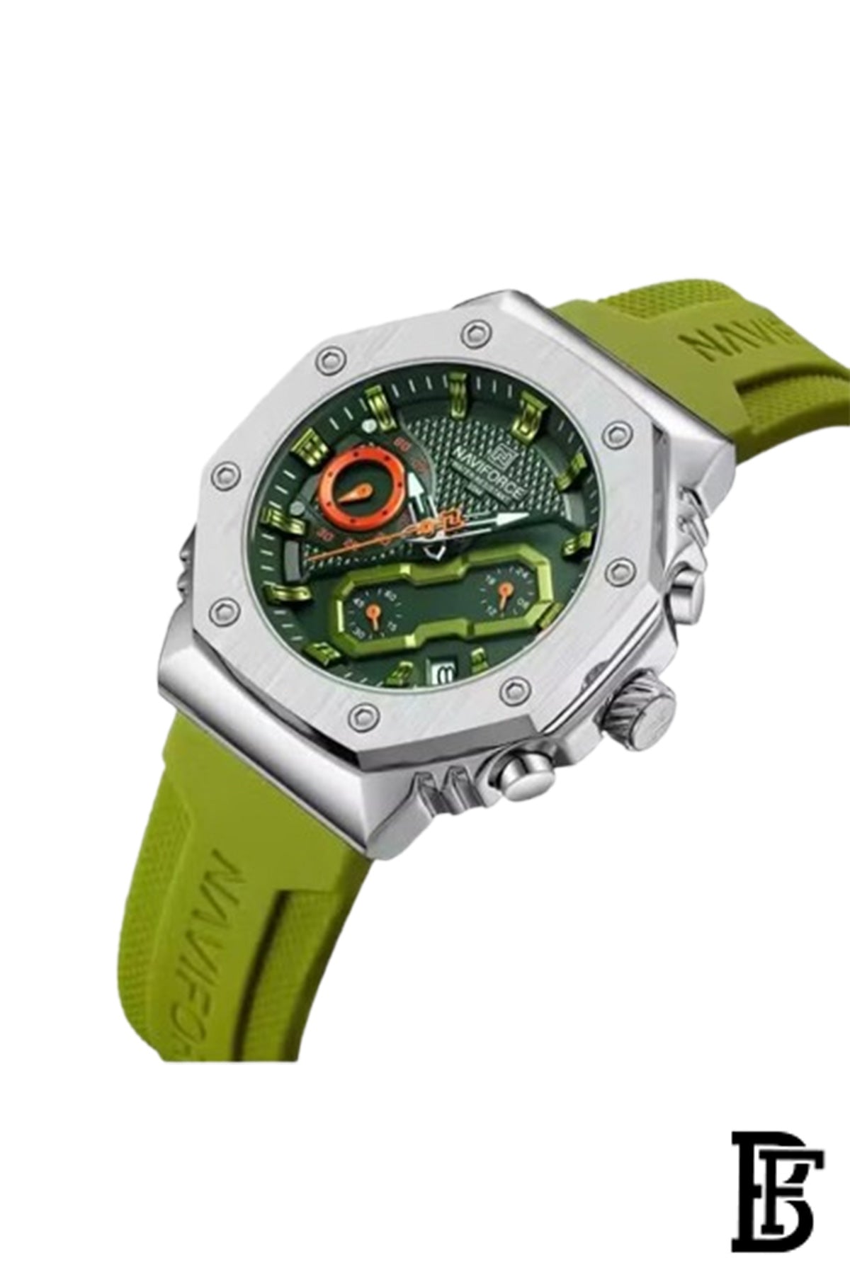 Naviforce NF8035L SGNGN Women's Chronograph Silicone Watch image 2