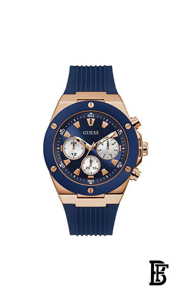 GUESS Men's Silicone Chronograph Watch Gw0057G2 + Gift perfume tester 30 ml image 2