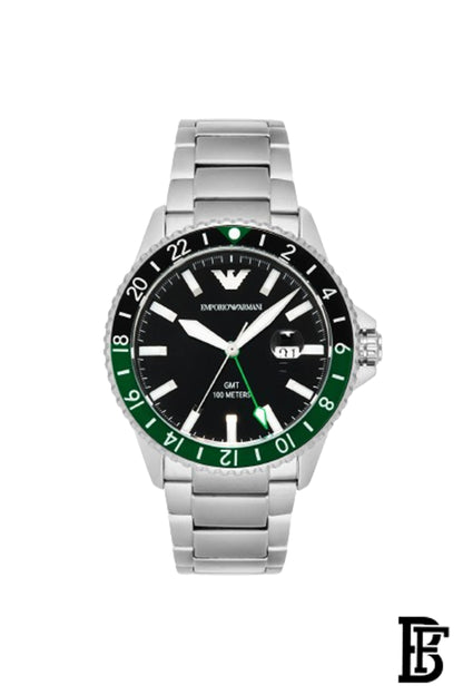 Silver Stainless Steel GMT Watch AR11589 image 0