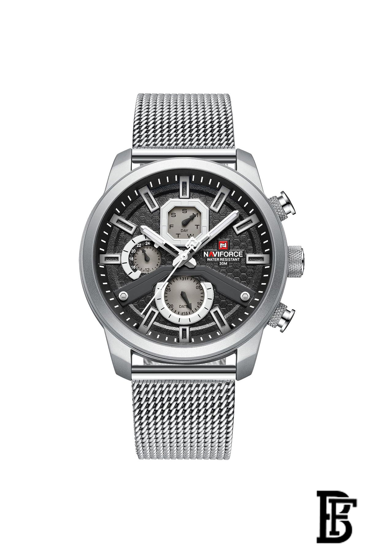 NAVIFORCE NF9211S SB   MEN'S Stainless Steel Analog Wrist Watch image 1