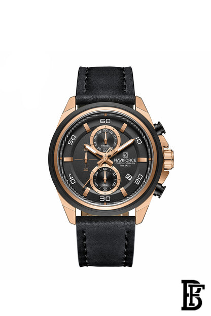 NAVIFORCE Leather Analog Wrist Watch NF 8075 RGBB image 0