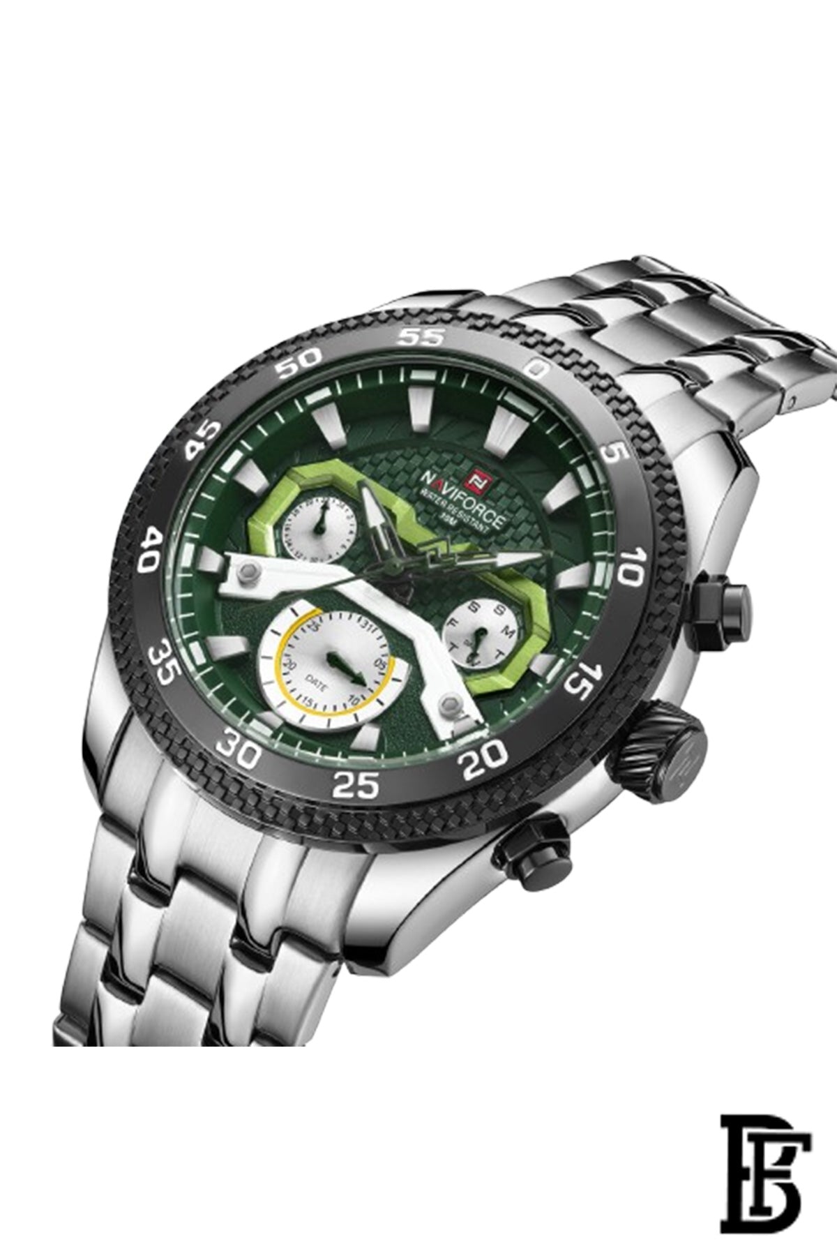 NAVIFORCE NF9222 SGN MEN'S Stainless Steel Wrist Watch image 2