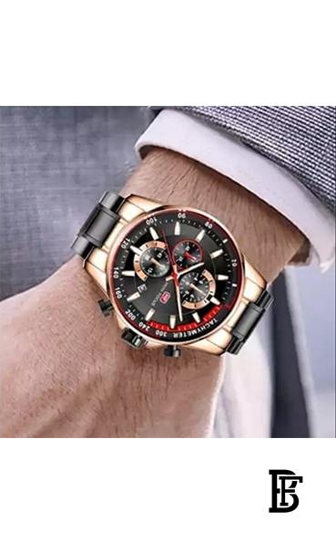 MINI FOCUS Men's Stainless Steel Chronograph Clasp Watch MF0218G.02 image 2