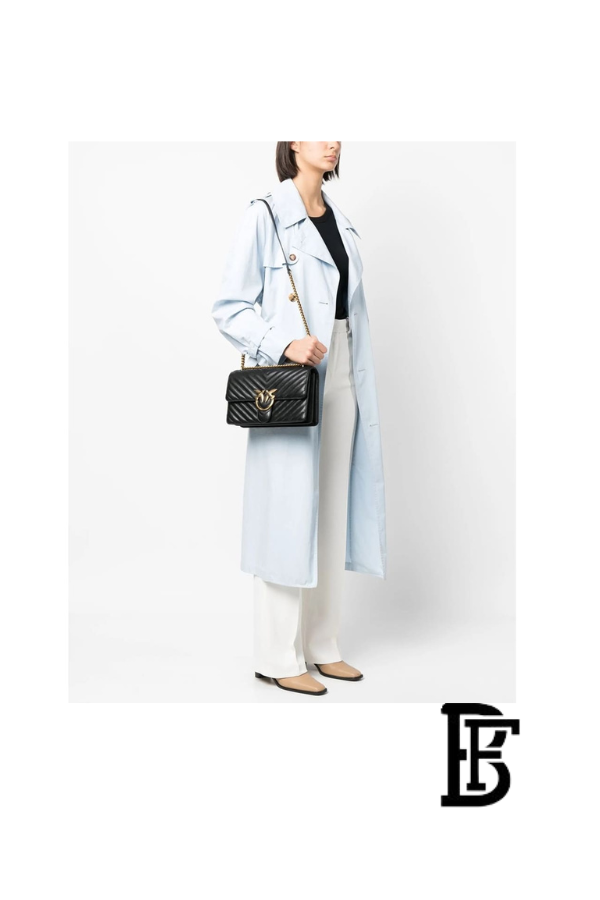Pinko  Black Leather Women Handbag 100941A0Gk Z99Q – Elegant Everyday Shoulder Bag image 11