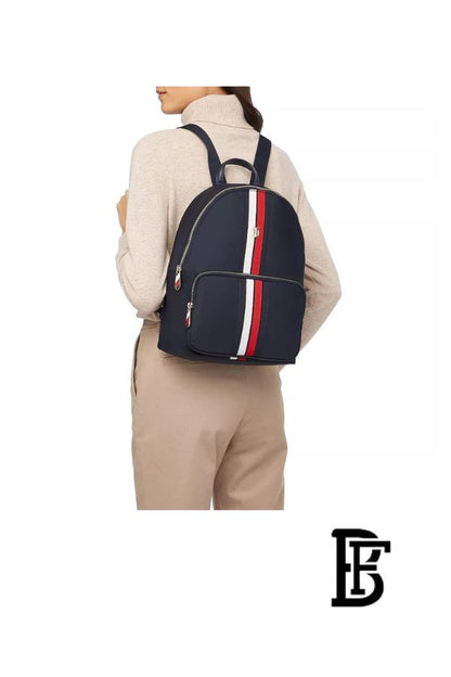 Tommy Hilfiger Blue Leather Women backpack Aw0Aw13170 – Elegant Everyday Bag image 11
