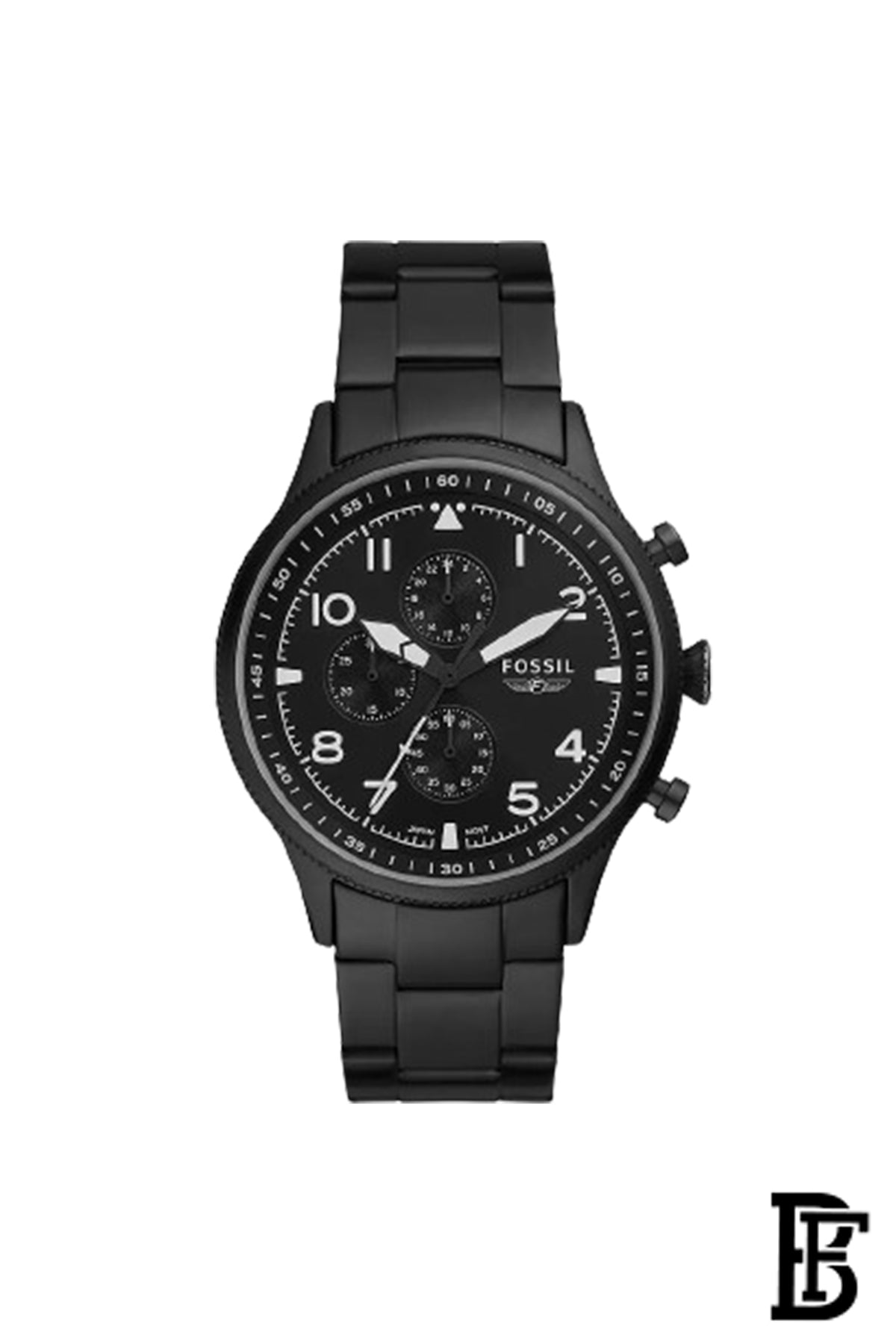 pilot black chronograph men's watch fs5811 image 0