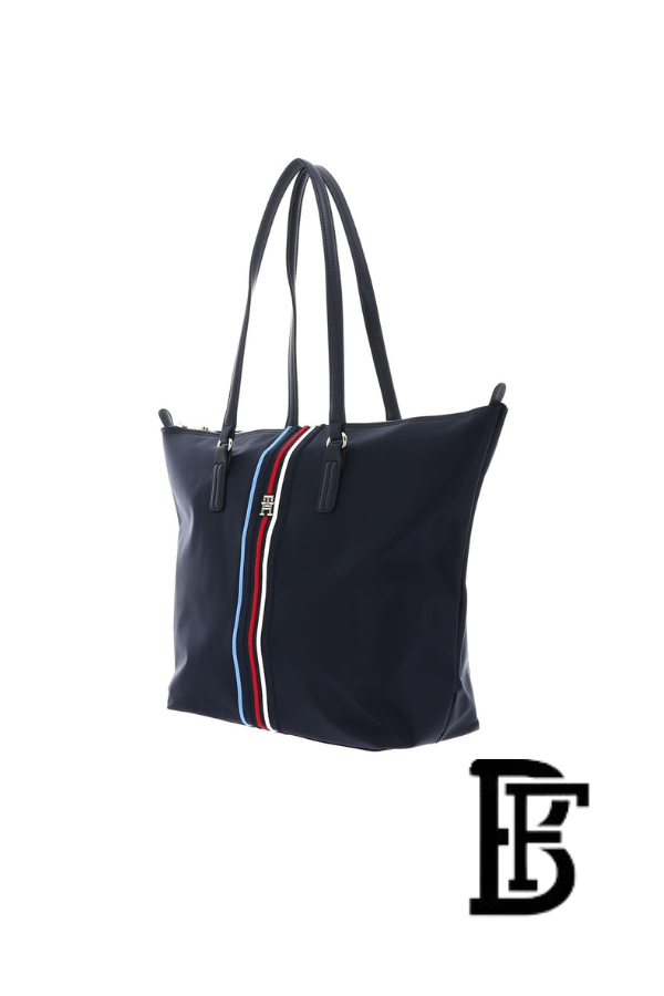 Tommy Hilfiger Navy Blue Leather Women Handbag and cross Aw0Aw15981Dw6 – Elegant Everyday Tote Bag Handbags image 7