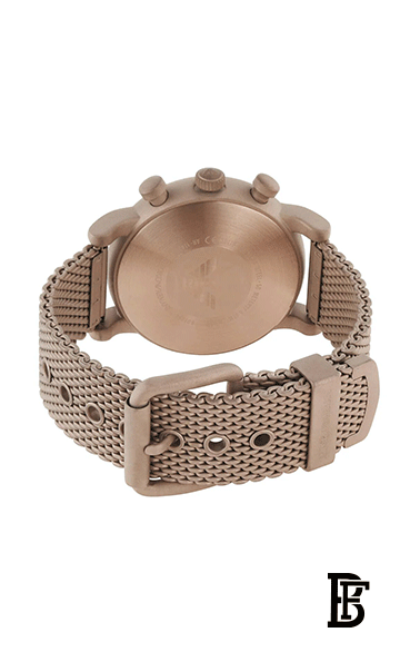 EMPORIO ARMANI Men's Luigi Round Shape Stainless Steel Chronograph Wrist Watch AR11428 - 41mm - Beige Gold image 3