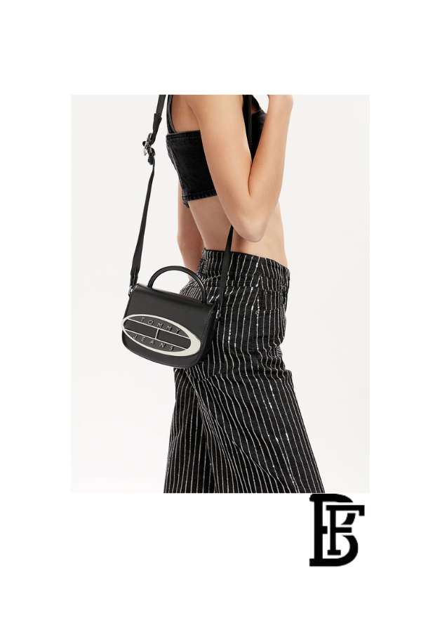 Tommy Hilfiger Black Leather Women Handbag Aw0Aw15811 – Elegant Everyday Shoulder Bag image 12