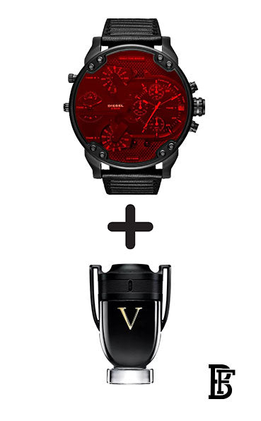 Diesel Men's DZ7402 Mr.Daddy 2.0 Analog Display Japanese Quartz Black Watch DZ 7402 + Gift perfume Tester 30 ml image 0