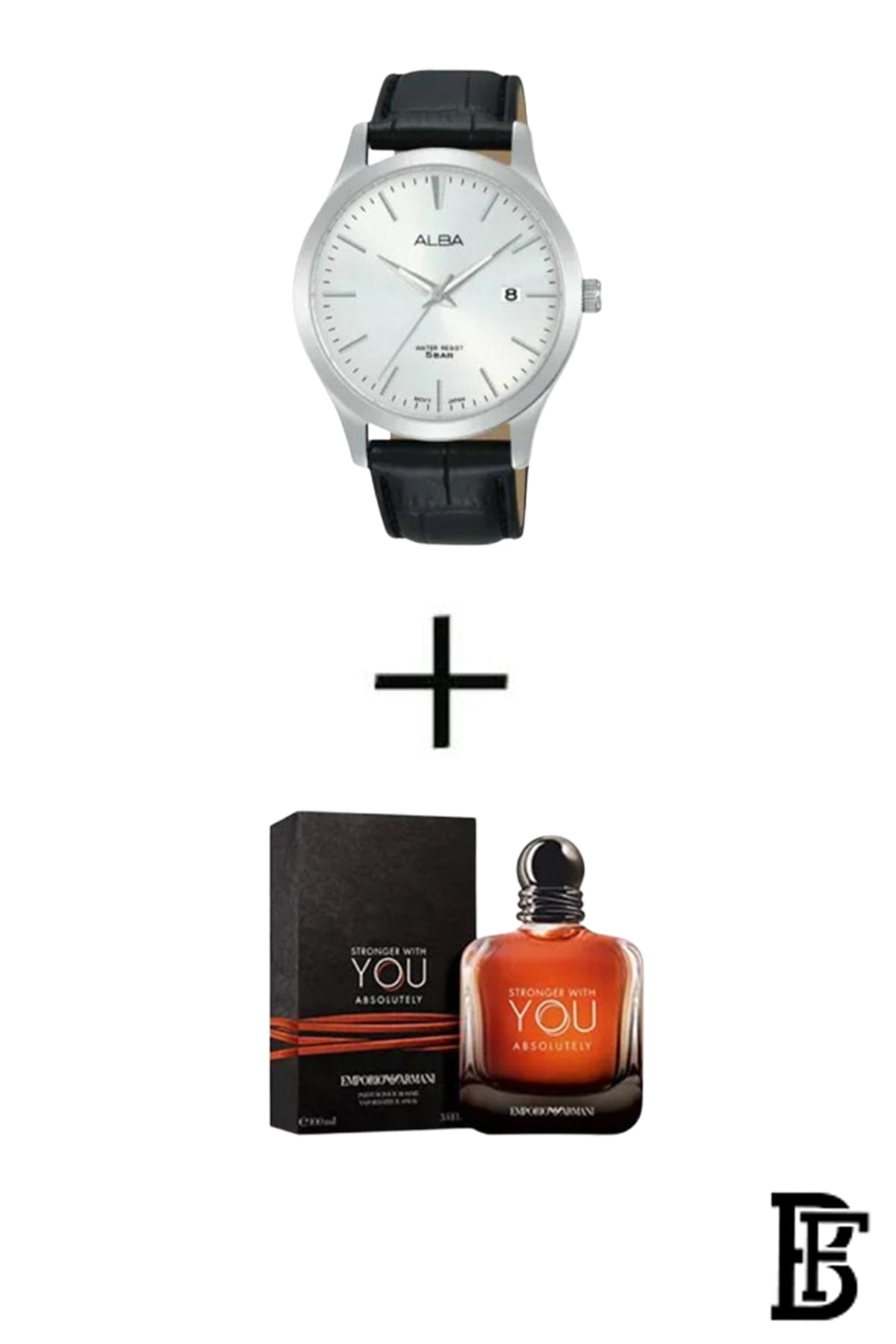 Alba AS9M39X Men's Leather  Quartz Analog Wrist Watch      Warranty from Elaraby Group + Gift EMPORIO ARMANI Stronger With You ABSOLUTELY EDP 100ml image 1