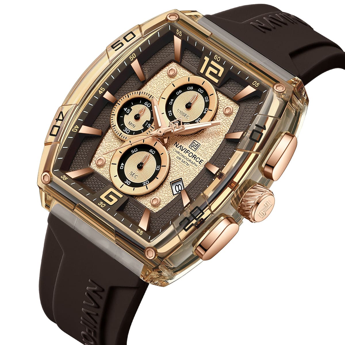 Naviforce Watch For Men NF6101-RG-Y-CE