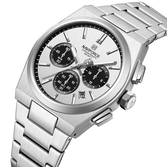 Naviforce Watch For Men NF8048G-S-W-S