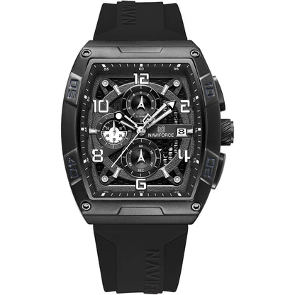 Naviforce Watch For Men NF8052-B-W-B