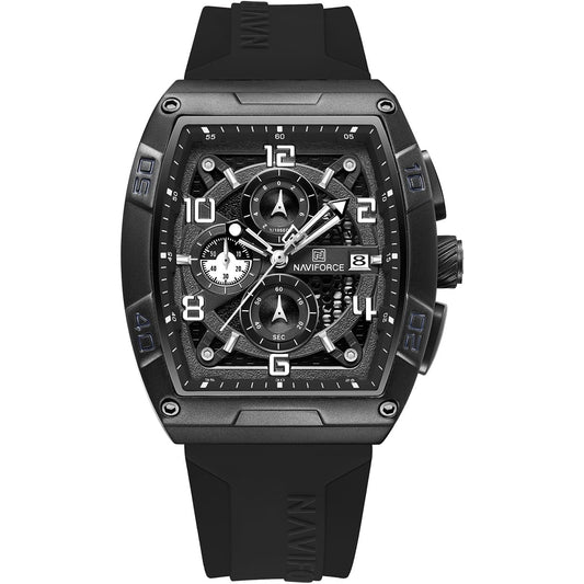 Naviforce Watch For Men NF8052-B-W-B