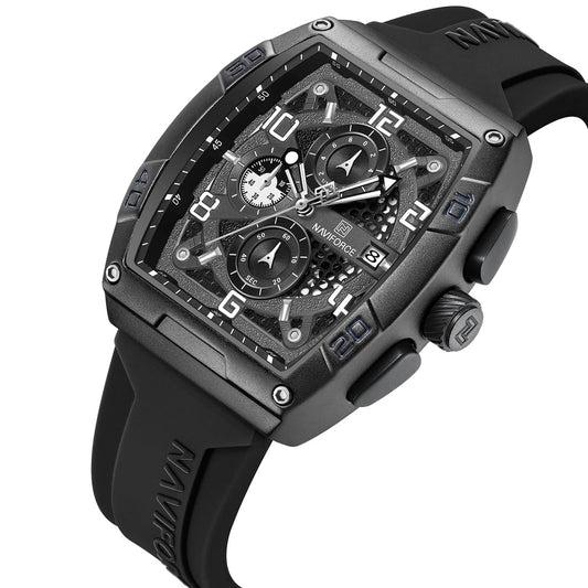 Naviforce Watch For Men NF8052-B-W-B