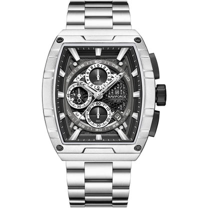 Naviforce Watch For Men NF8066-S-B-S