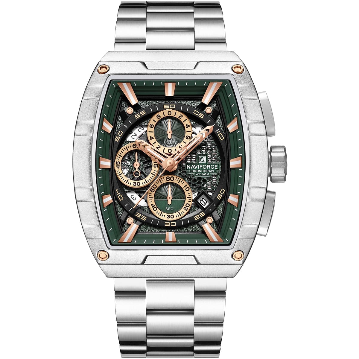 Naviforce Watch For Men NF8066-S-GN-S