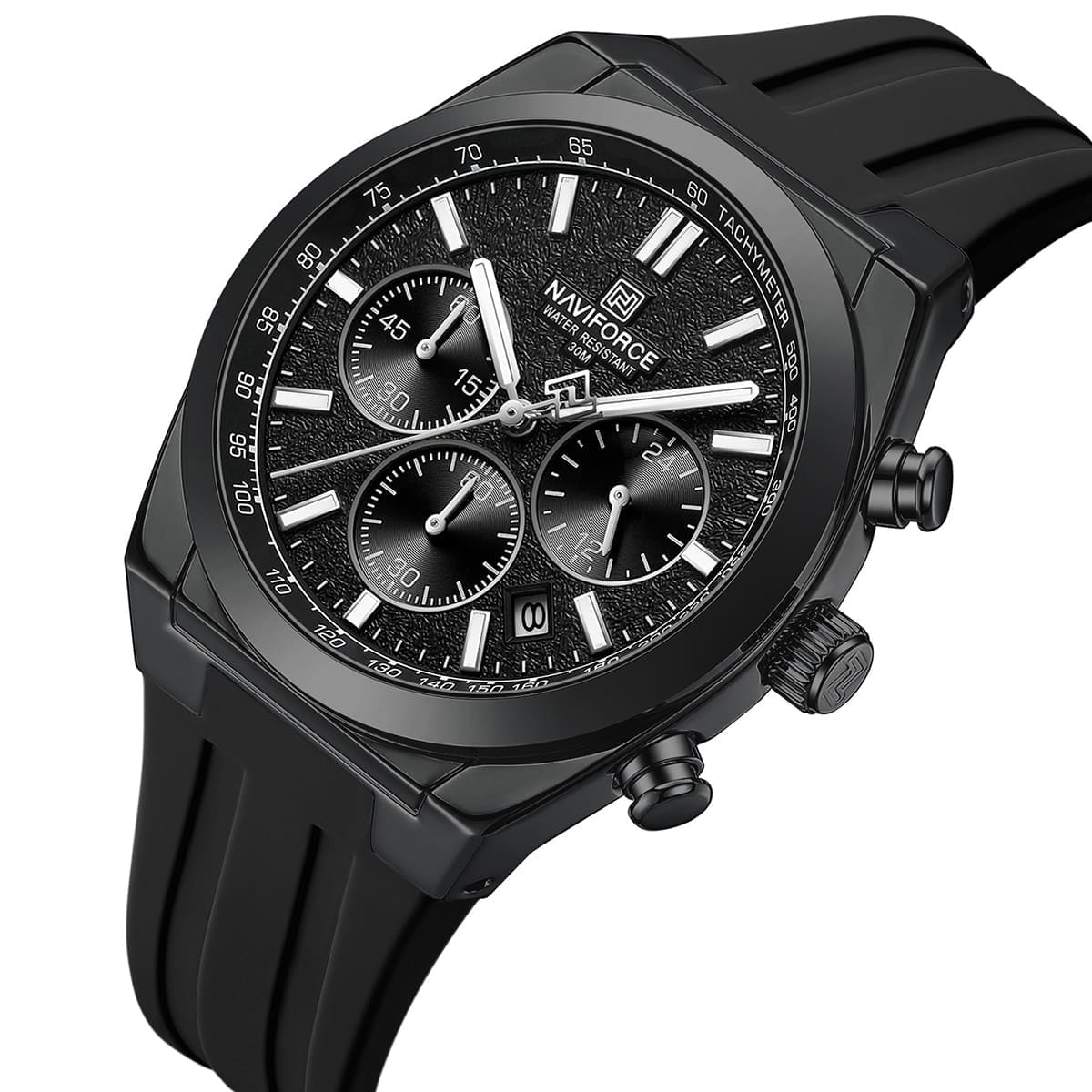 Naviforce Watch For Men B/B/B