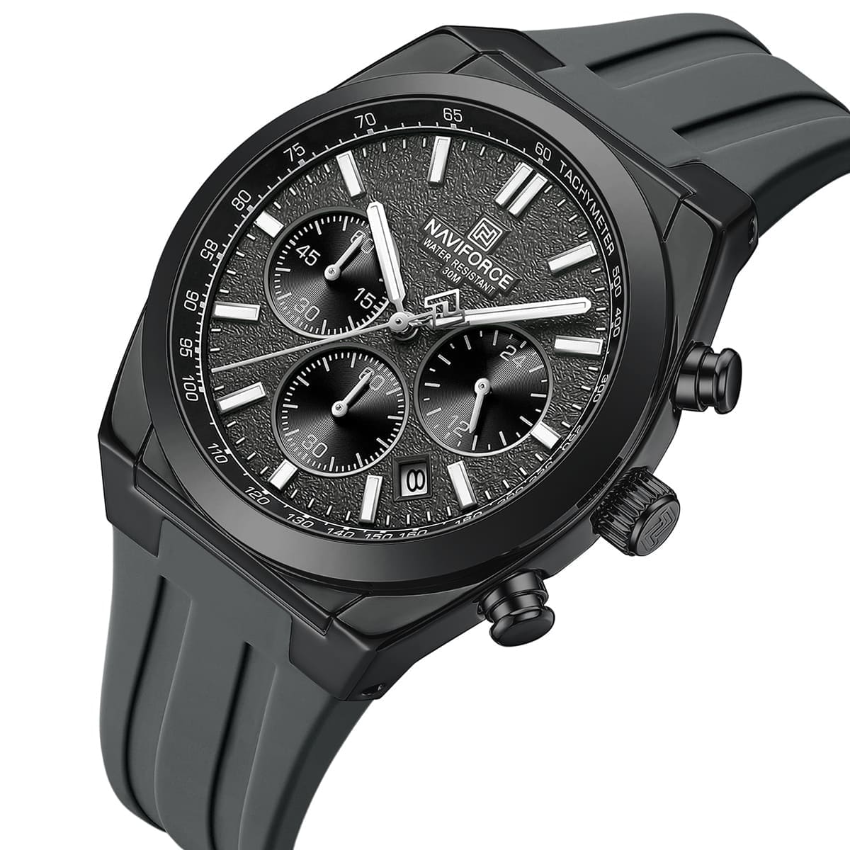 Naviforce Watch For Men B/GY/GY
