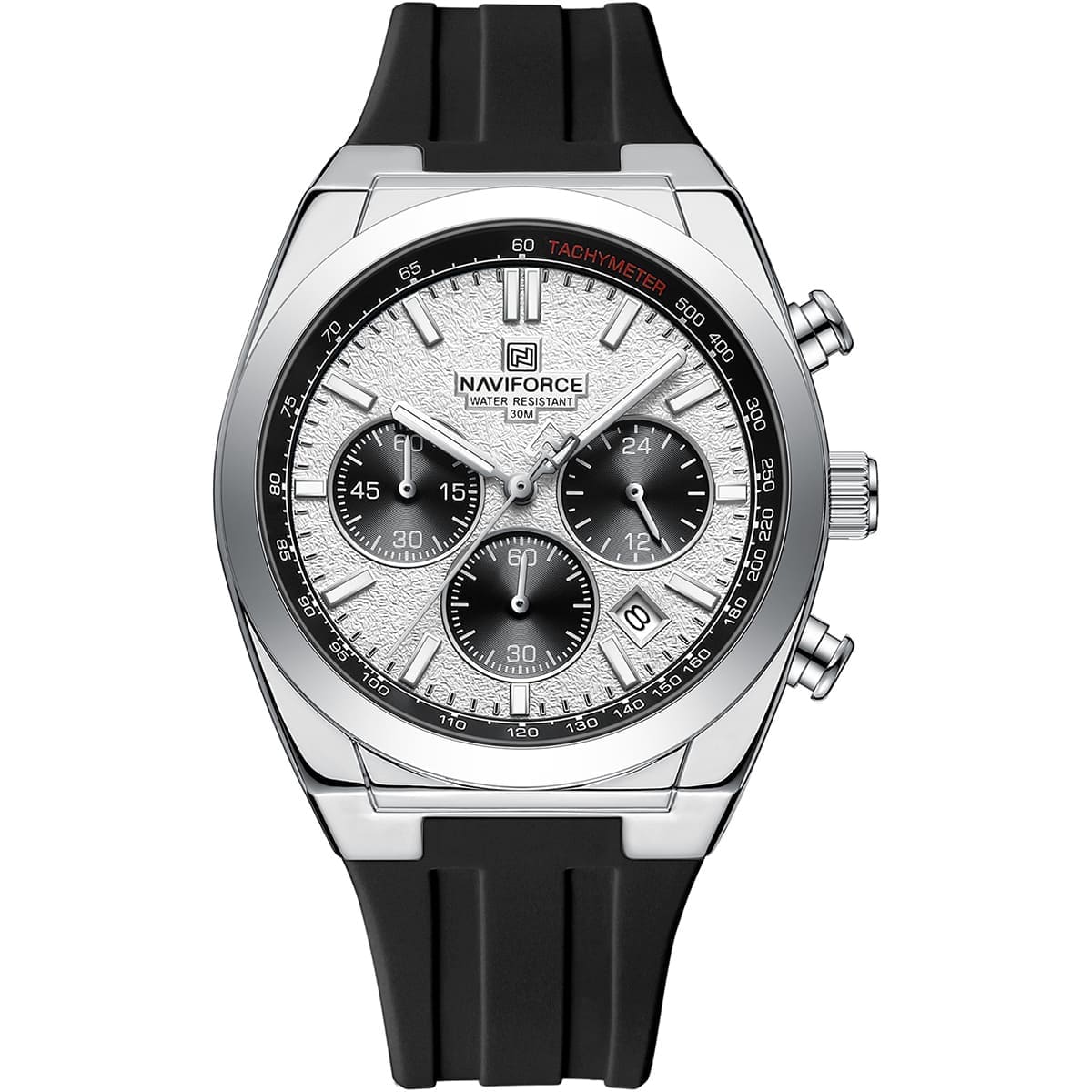 Naviforce Watch For Men S/W/B