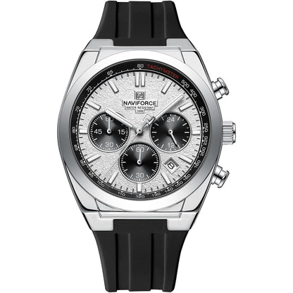 Naviforce Watch For Men S/W/B
