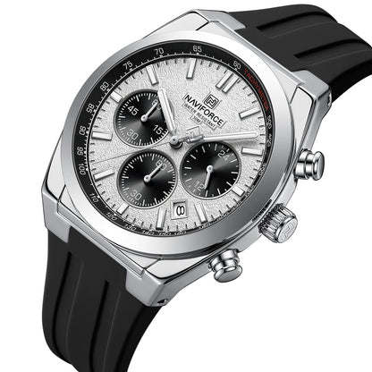 Naviforce Watch For Men S/W/B